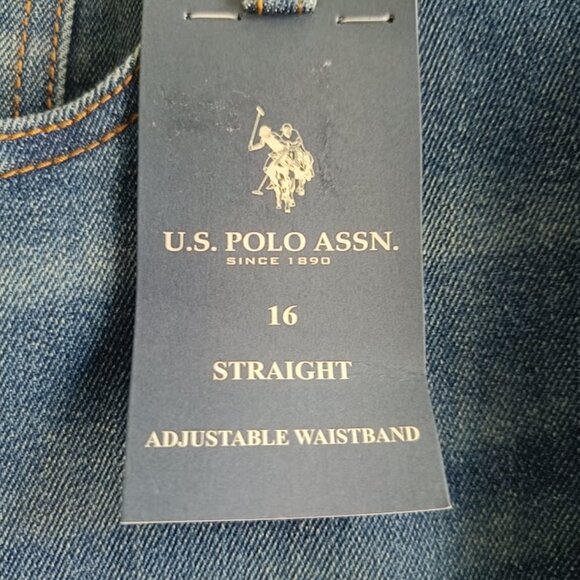 16👖U.S. Polo Assn. Boys Denim Jeans Size 16 - Picture 7 of 10
